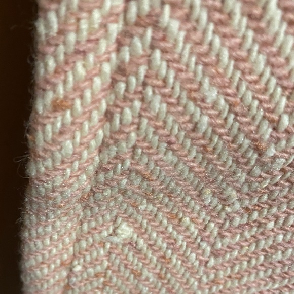 Victoria's Secret Moda international Pink and white Wool Blend Overcoat Peacoat - Picture 8 of 10